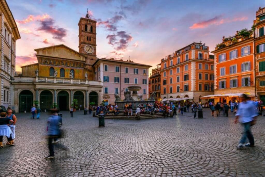 Elegante Open Space Con Vasca Idromassaggio A Trastevere ภายนอก รูปภาพ